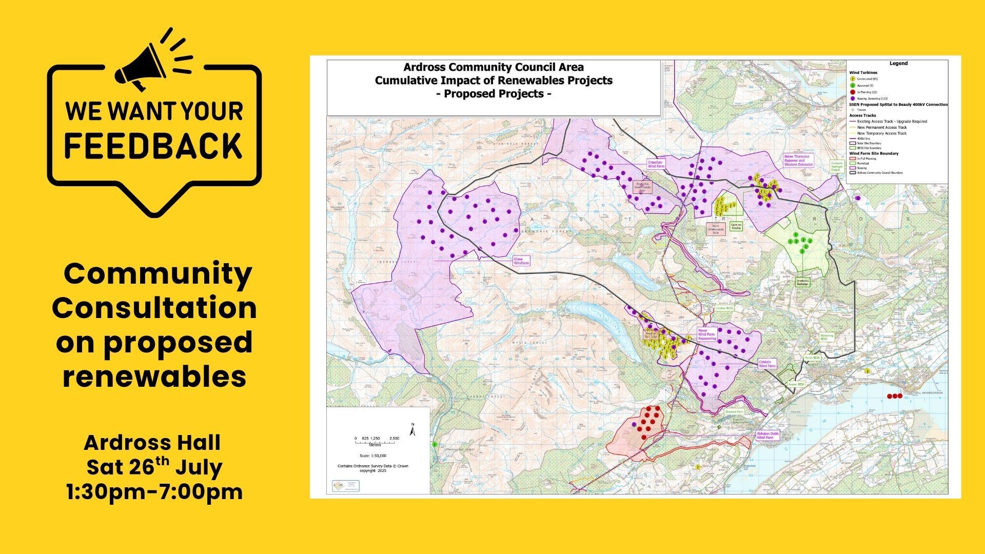 Have your say on proposed local renewable projects…
